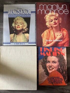 4 Marilyn Monroe books vintage sexy iconic movie star classic